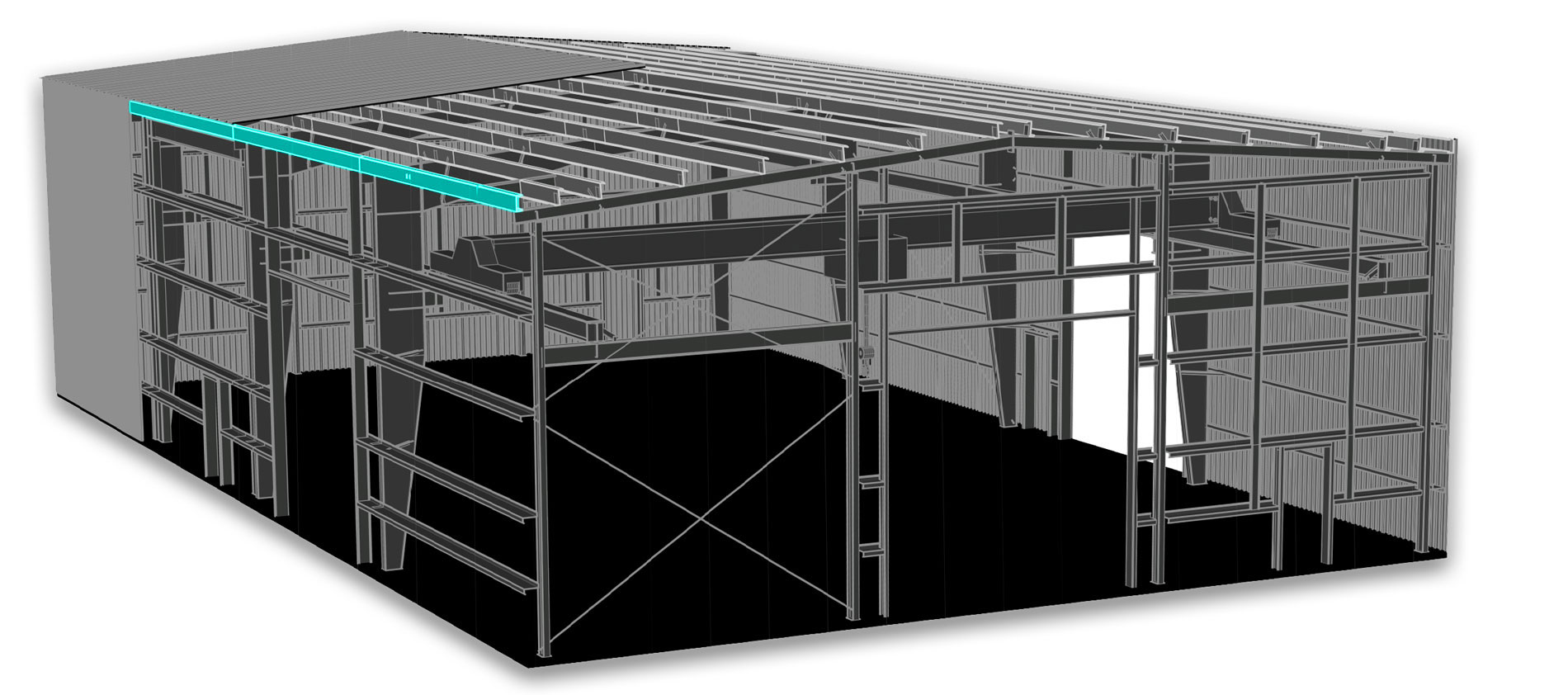 Rigid Frame Building: Eave Purlin