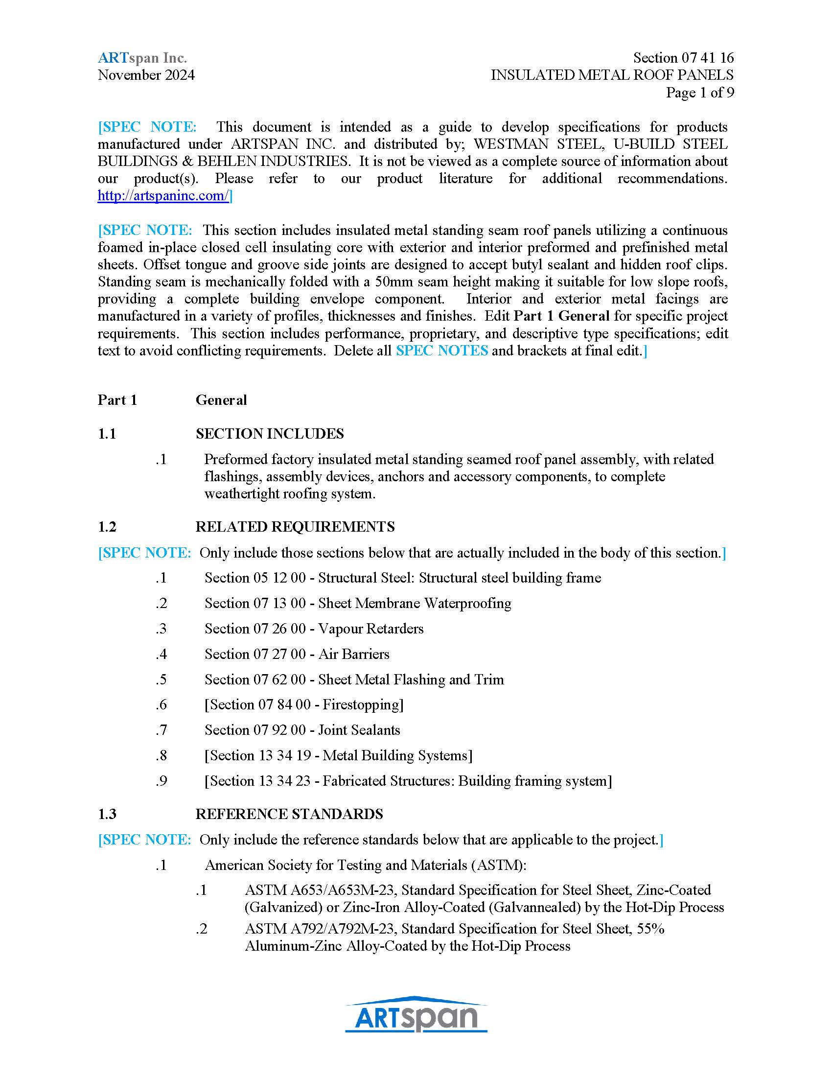 IMP Skyline Roof Guide Specification PDF Pdf File Preview